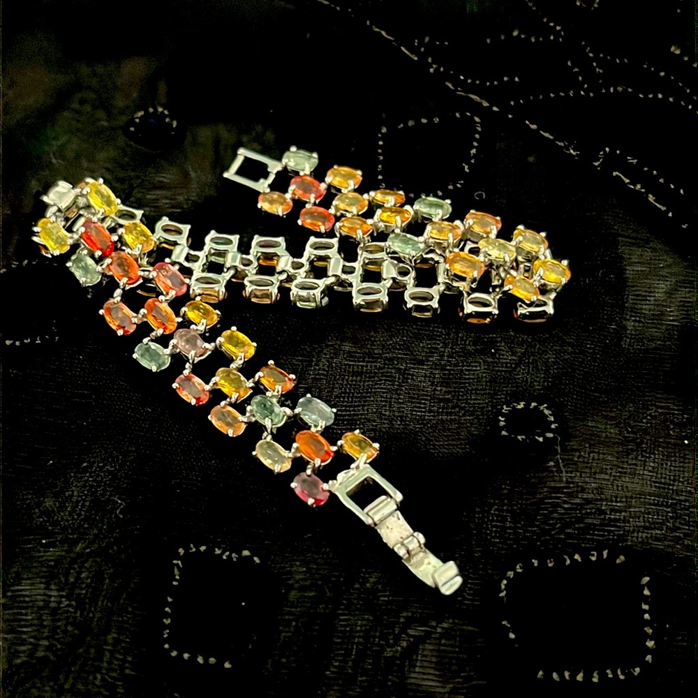 Genuine Sapphire Bracelet - Picture 2 of 8